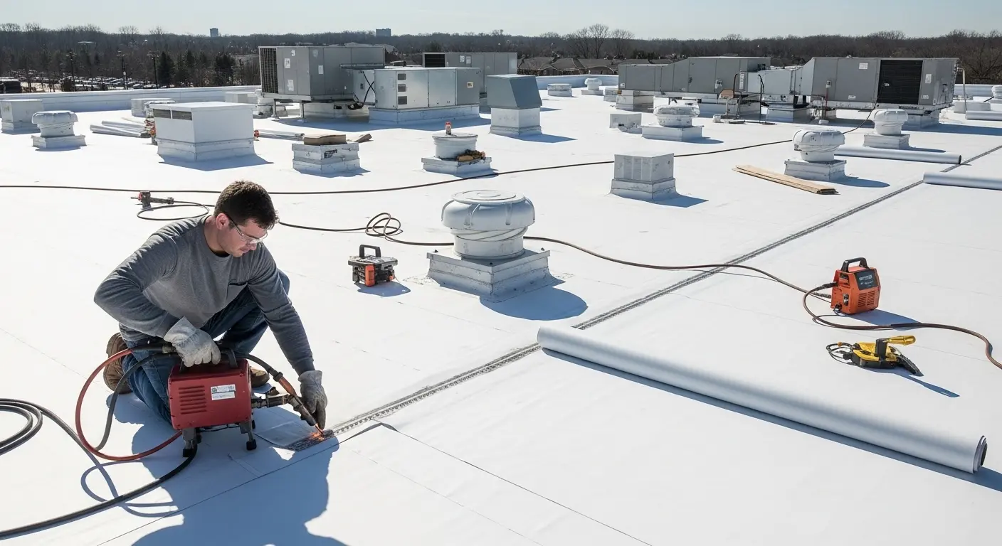 TPO roofing installation McLean VA